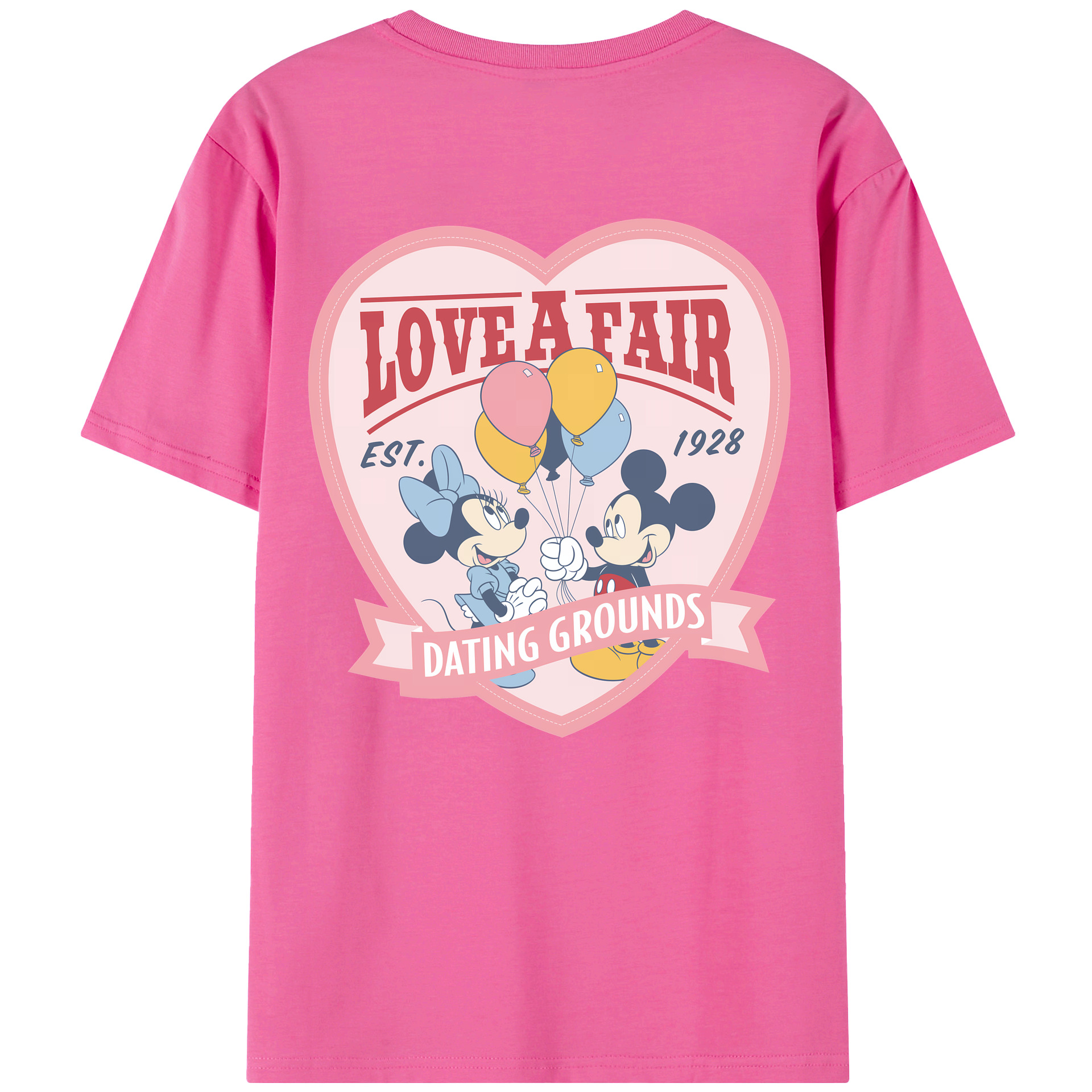 （画像用） ミッキーマウス Mickey Mouse レディース半袖Tシャツ(バックプリント)